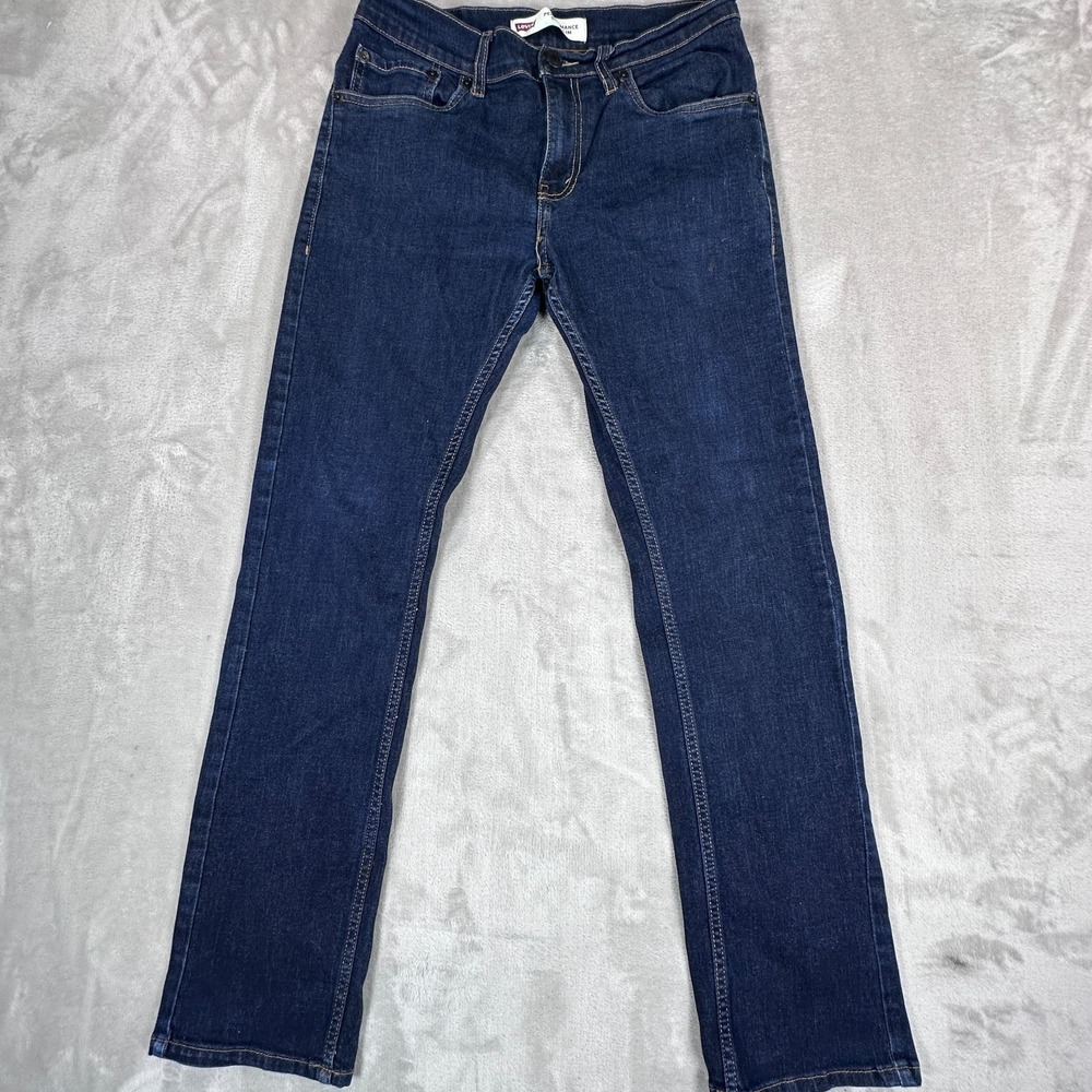Levi's 511 Performance Slim Jeans Womens Size 16 Blue Denim Stretch Dark Wash